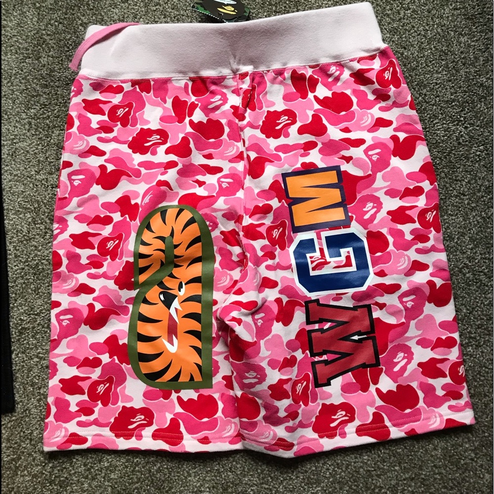 Pink camo bape shorts - Picture 4 of 7